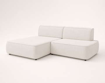 Canapé d'angle LISETTE gauche 4 places convertible coffre velours | Best Mobilier