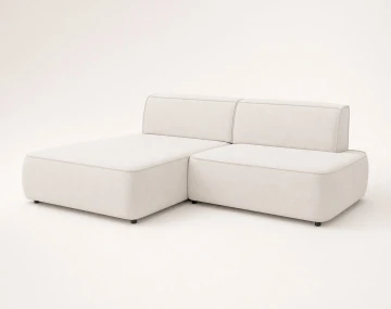 Canapé d'angle LISETTE gauche 4 places convertible coffre velours | Best Mobilier
