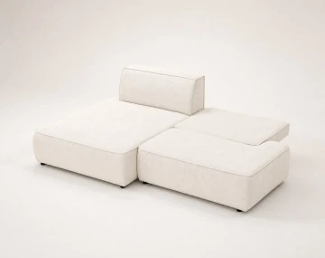 Canapé d'angle LISETTE gauche 4 places convertible coffre velours | Best Mobilier