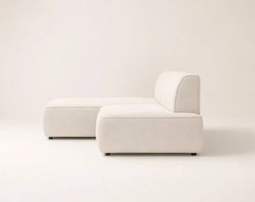 Canapé d'angle LISETTE gauche 4 places convertible coffre velours | Best Mobilier
