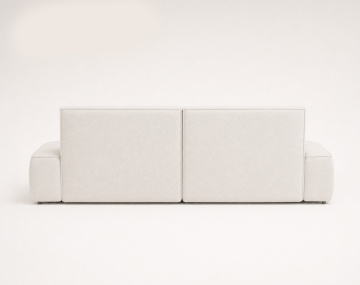 Canapé d'angle LISETTE gauche 4 places convertible coffre velours | Best Mobilier