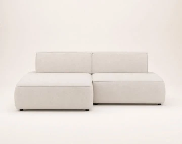 Canapé d'angle LISETTE gauche 4 places convertible coffre velours | Best Mobilier