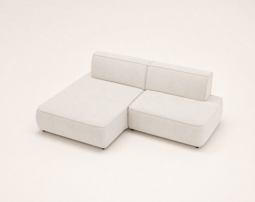 Canapé d'angle LISETTE gauche 4 places convertible coffre velours | Best Mobilier
