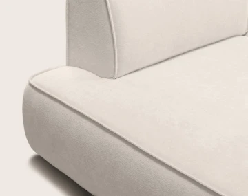 Canapé d'angle LISETTE gauche 4 places convertible coffre velours | Best Mobilier