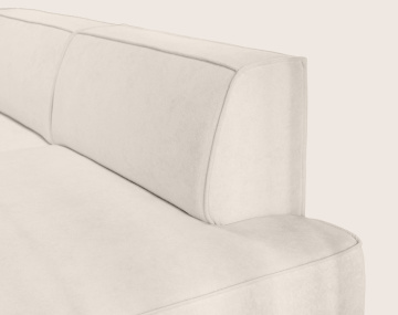 Canapé d'angle LISETTE gauche 4 places convertible coffre velours | Best Mobilier
