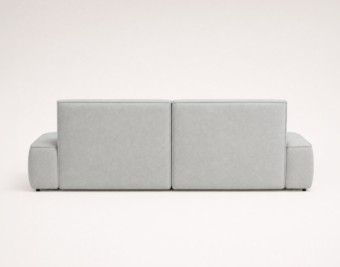 Canapé d'angle LISETTE gauche 4 places convertible coffre velours | Best Mobilier