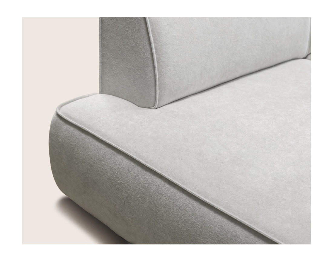 Canapé d'angle LISETTE gauche 4 places convertible coffre velours | Best Mobilier