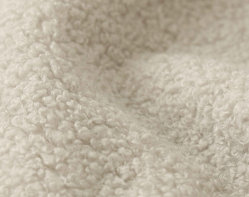 Canapé YULIN d'angle ouvert gauche 4 places convertible avec coffre en tissu bouclette