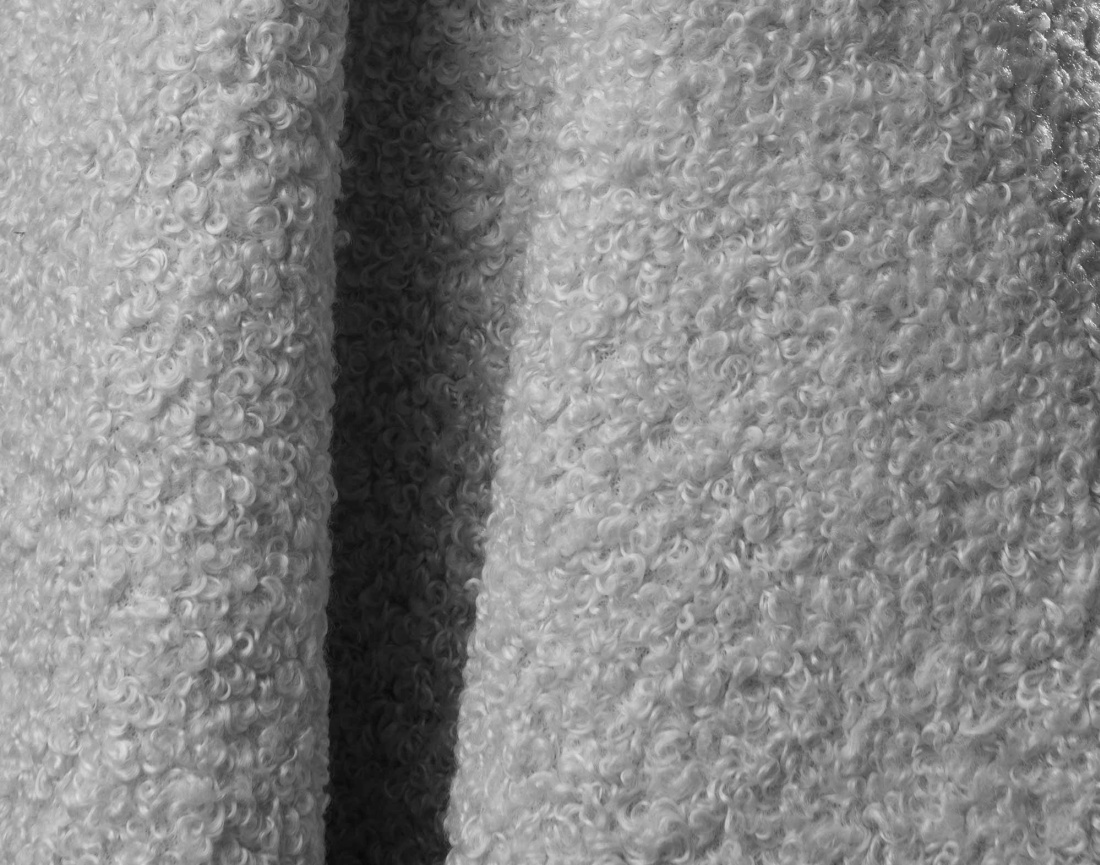 Canapé YULIN d'angle 4 places convertible en tissu bouclette - Best Mobilier