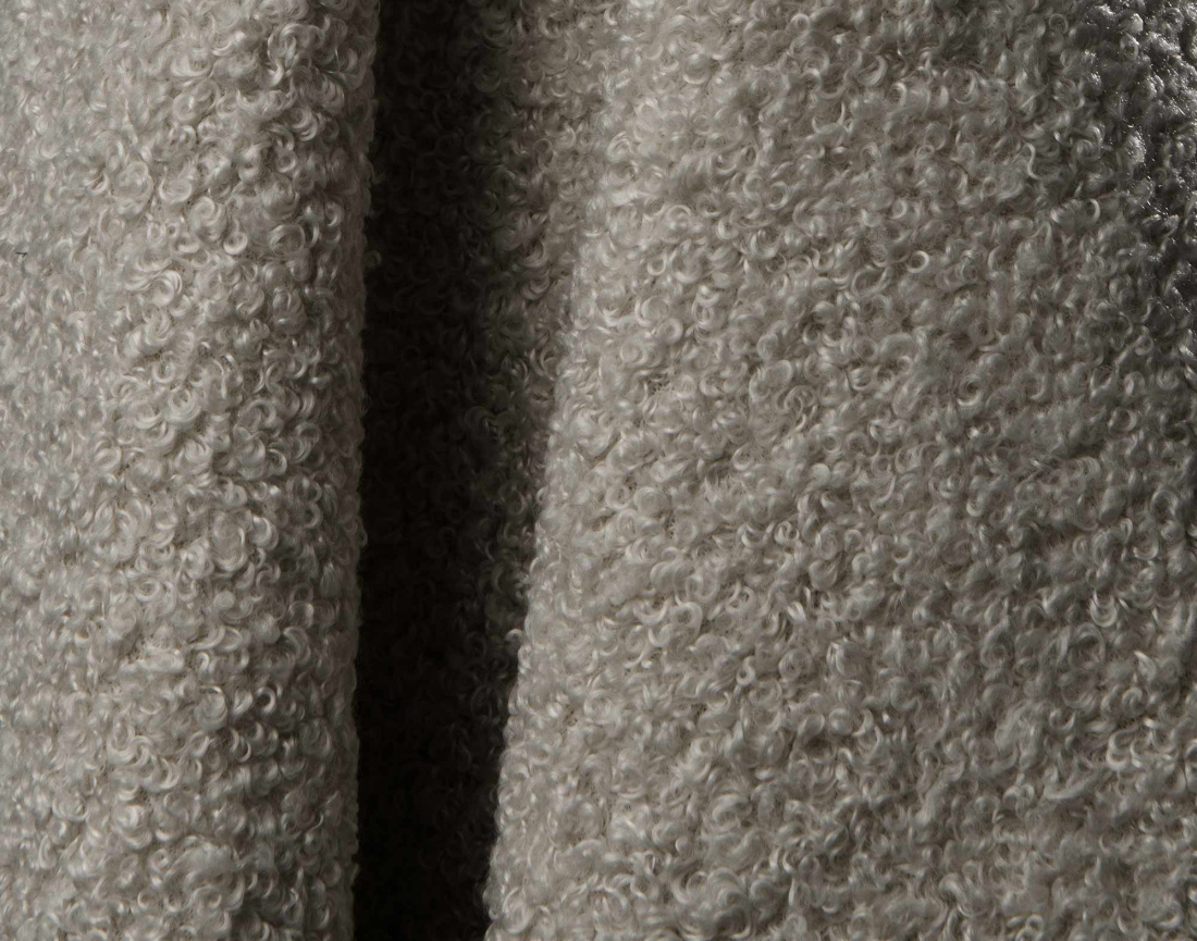 Canapé YULIN d'angle 4 places convertible en tissu bouclette - Best Mobilier