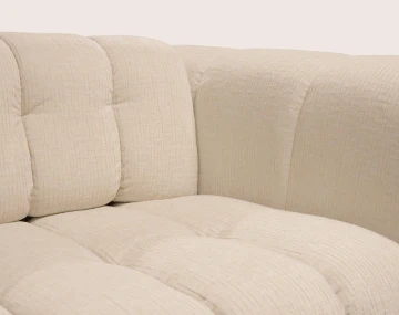 Canapé VIOLETTE 3 places convertible express couchage quotidien 140 cm matelas 14 cm velours gaufré | Best Mobilier