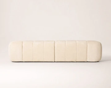 Canapé AVA d'angle droit 4 places en velours texturé | Best Mobilier