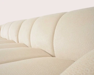 Canapé AVA d'angle droit 4 places en velours texturé | Best Mobilier