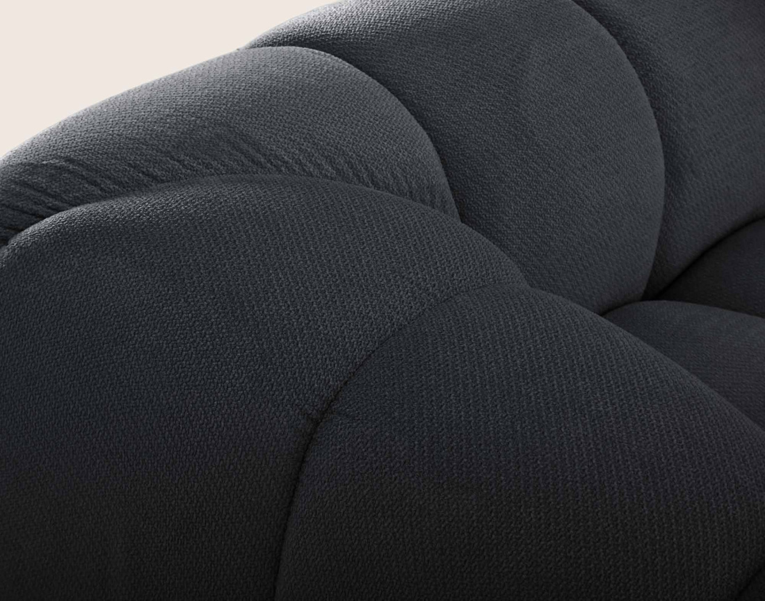 Canapé AVA d'angle droit 4 places en velours texturé | Best Mobilier