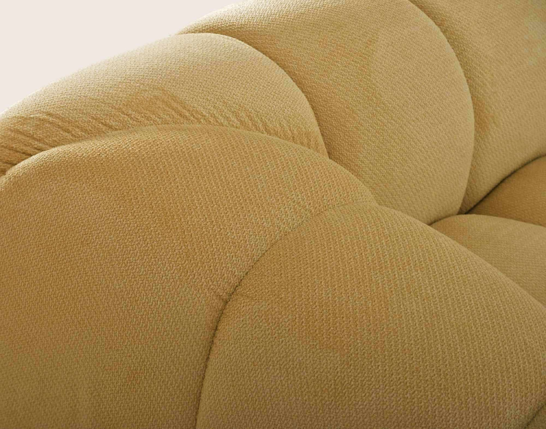 Canapé AVA d'angle droit 4 places en velours texturé | Best Mobilier