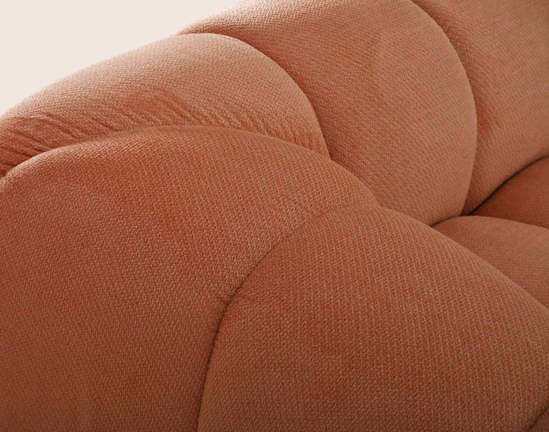 Canapé AVA d'angle droit 4 places en velours texturé | Best Mobilier