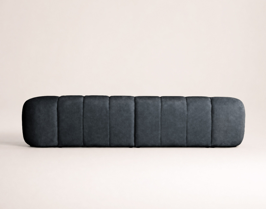 Canapé AVA d'angle réversible 4 places en velours texturé | Best Mobilier