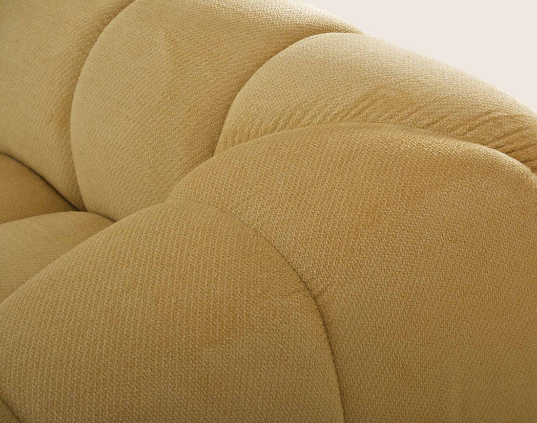 Canapé AVA d'angle réversible 4 places en velours texturé | Best Mobilier