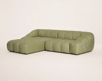 Canapé AVA d'angle réversible 4 places en velours texturé | Best Mobilier