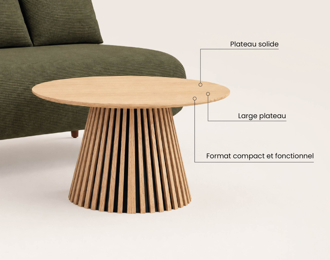 Pack Eco Studio ensemble banquette Lumi + table basse Freya | Best Mobilier