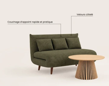Pack Eco Studio ensemble banquette Lumi + table basse Freya | Best Mobilier