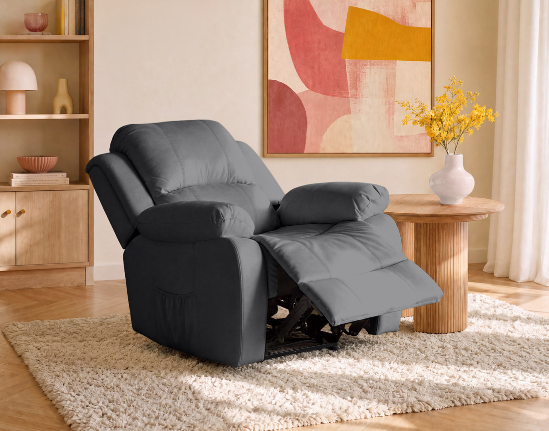 Fauteuil relax électrique en simili Armand