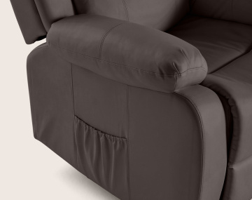 Fauteuil relax électrique en simili Armand