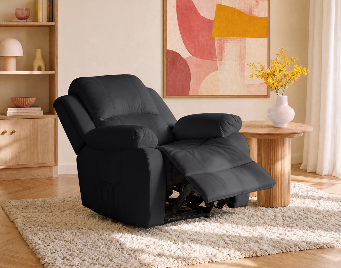 Fauteuil relax électrique en simili Armand