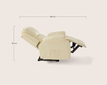 Fauteuil relax électrique en simili Armand