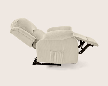 Fauteuil ARMAND relax électrique en velours côtelé | Best Mobilier