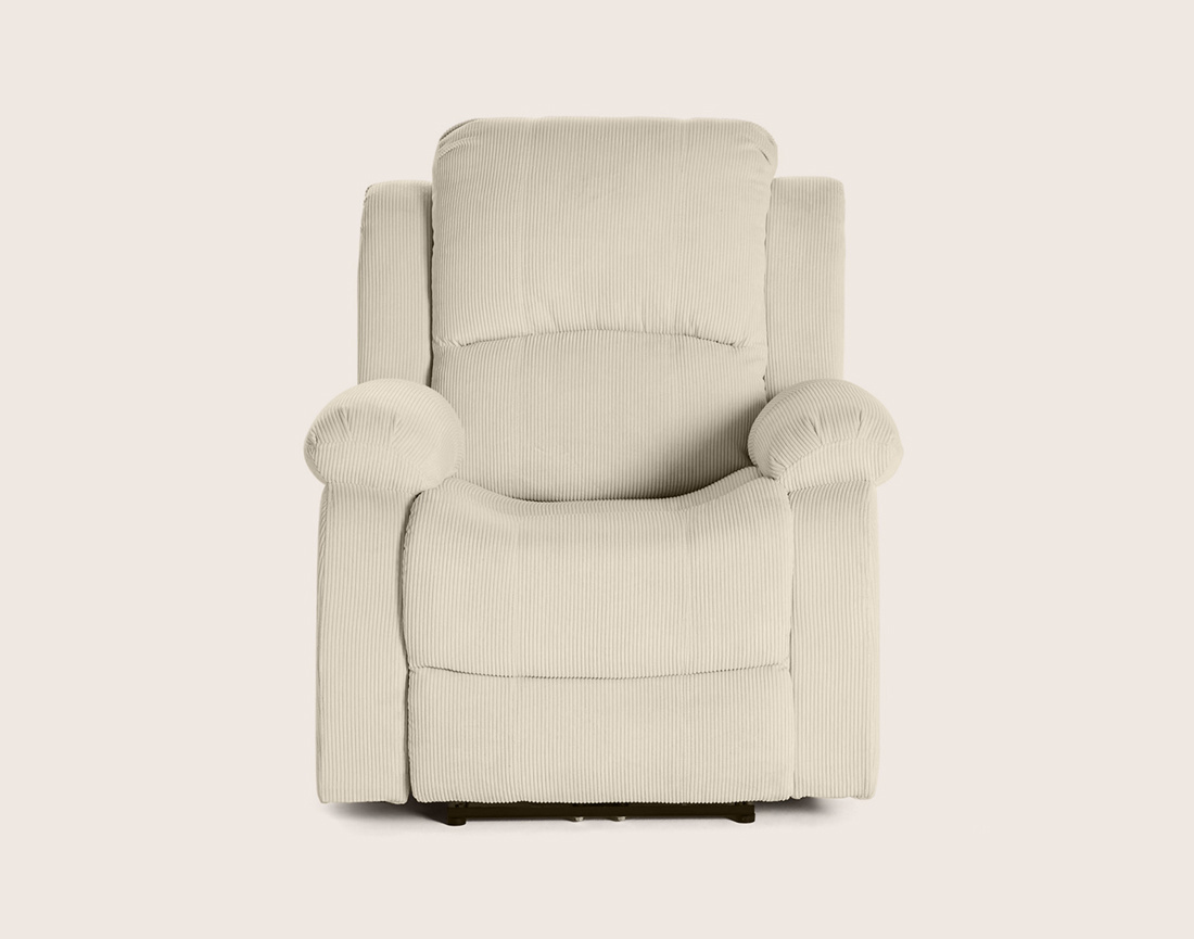 Fauteuil ARMAND relax électrique en velours côtelé | Best Mobilier