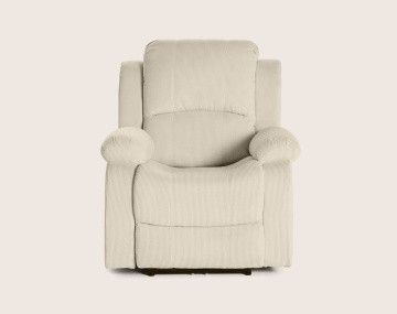 Fauteuil ARMAND relax électrique en velours côtelé | Best Mobilier