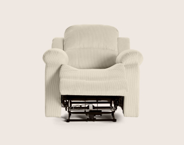 Fauteuil ARMAND relax électrique en velours côtelé | Best Mobilier