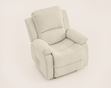 Fauteuil ARMAND relax électrique en velours côtelé | Best Mobilier