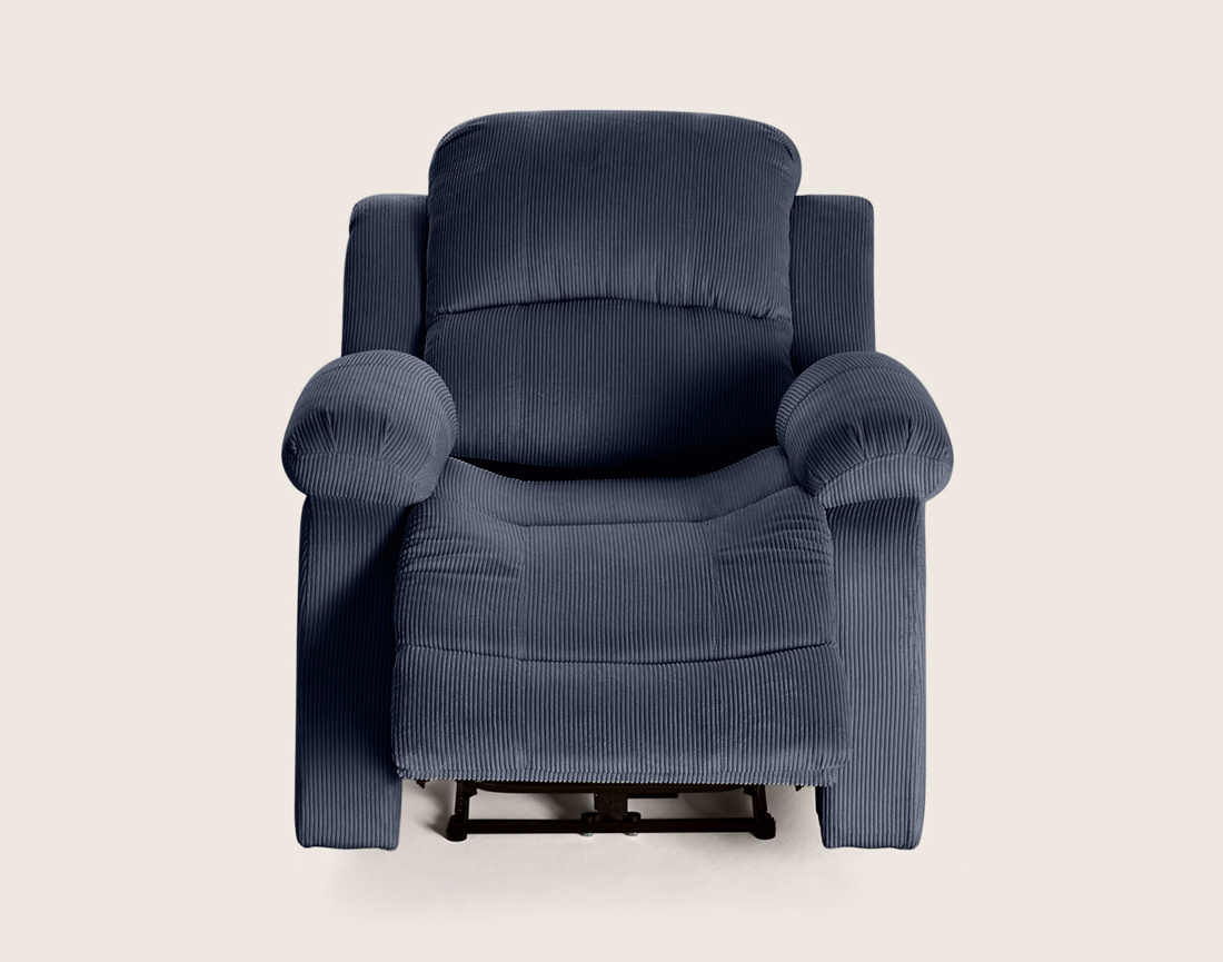 Fauteuil ARMAND relax électrique en velours côtelé | Best Mobilier