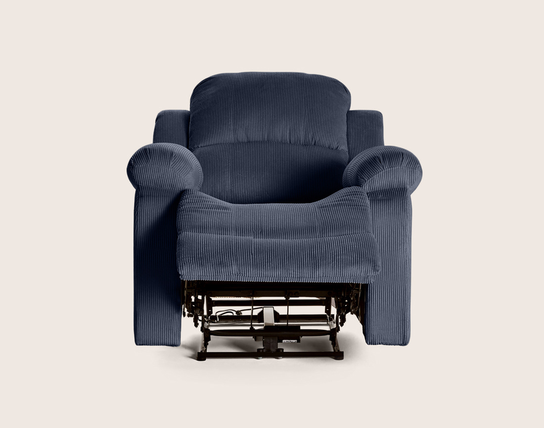 Fauteuil ARMAND relax électrique en velours côtelé | Best Mobilier
