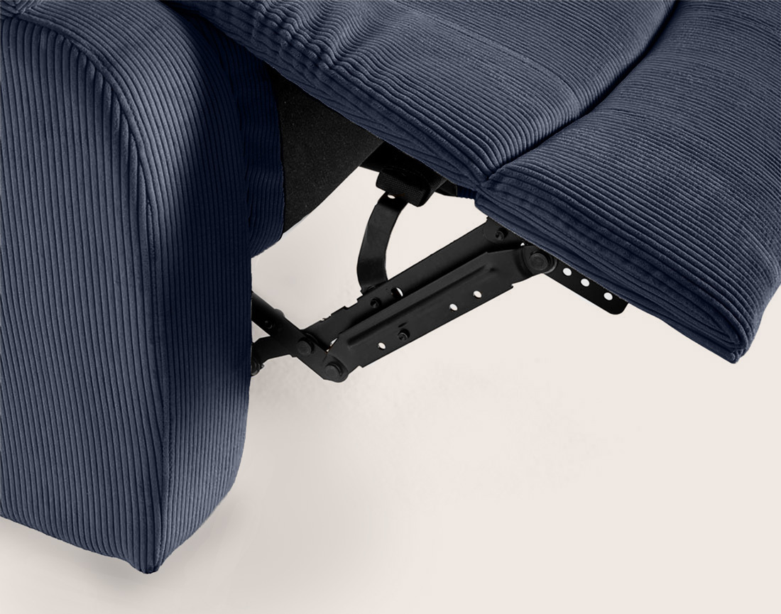 Fauteuil ARMAND relax électrique en velours côtelé | Best Mobilier