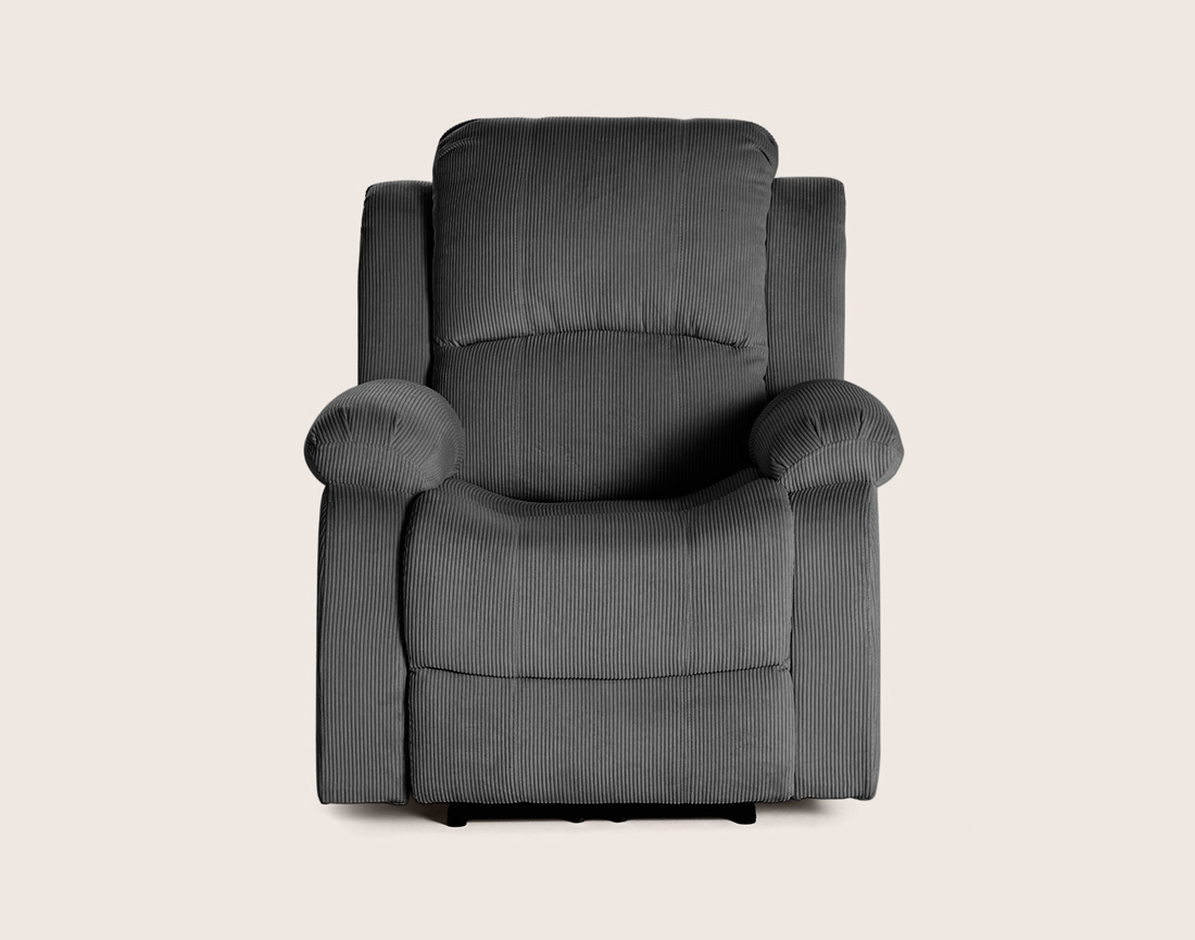 Fauteuil ARMAND relax électrique en velours côtelé | Best Mobilier