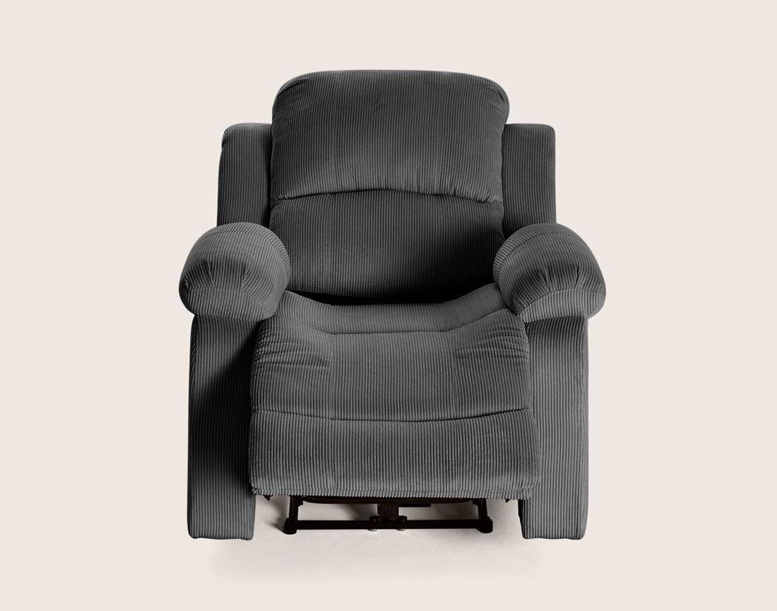 Fauteuil ARMAND relax électrique en velours côtelé | Best Mobilier