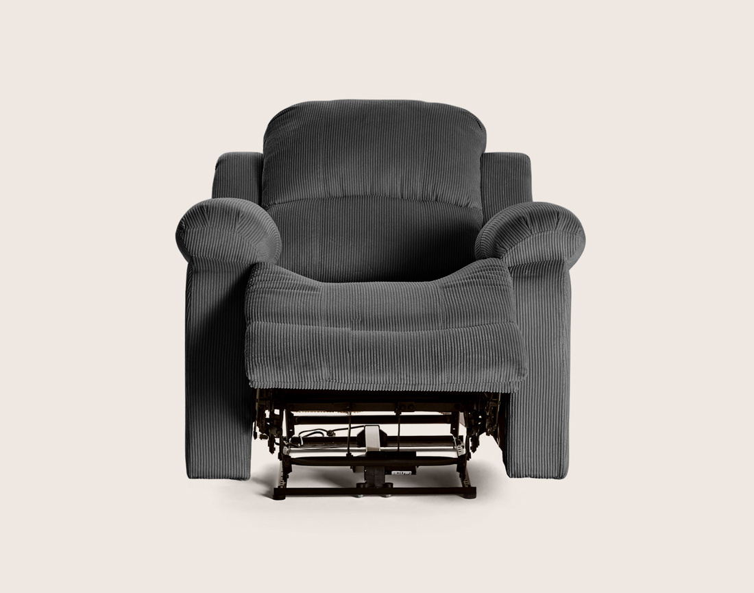 Fauteuil ARMAND relax électrique en velours côtelé | Best Mobilier