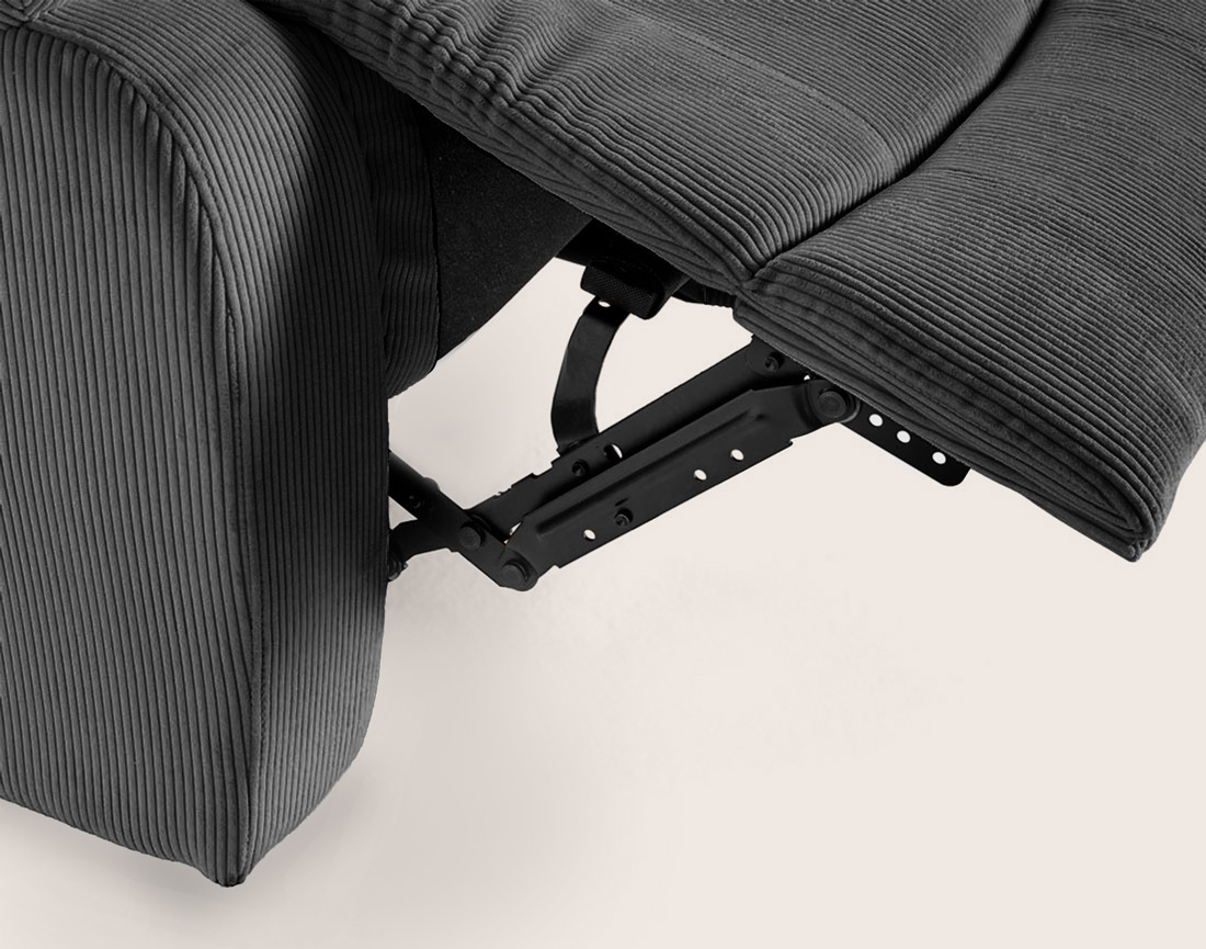 Fauteuil ARMAND relax électrique en velours côtelé | Best Mobilier