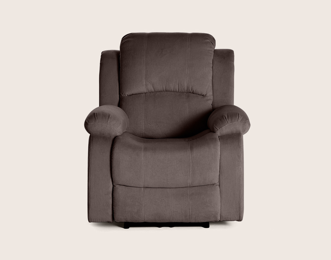 Fauteuil ARMAND relax électrique en velours côtelé | Best Mobilier