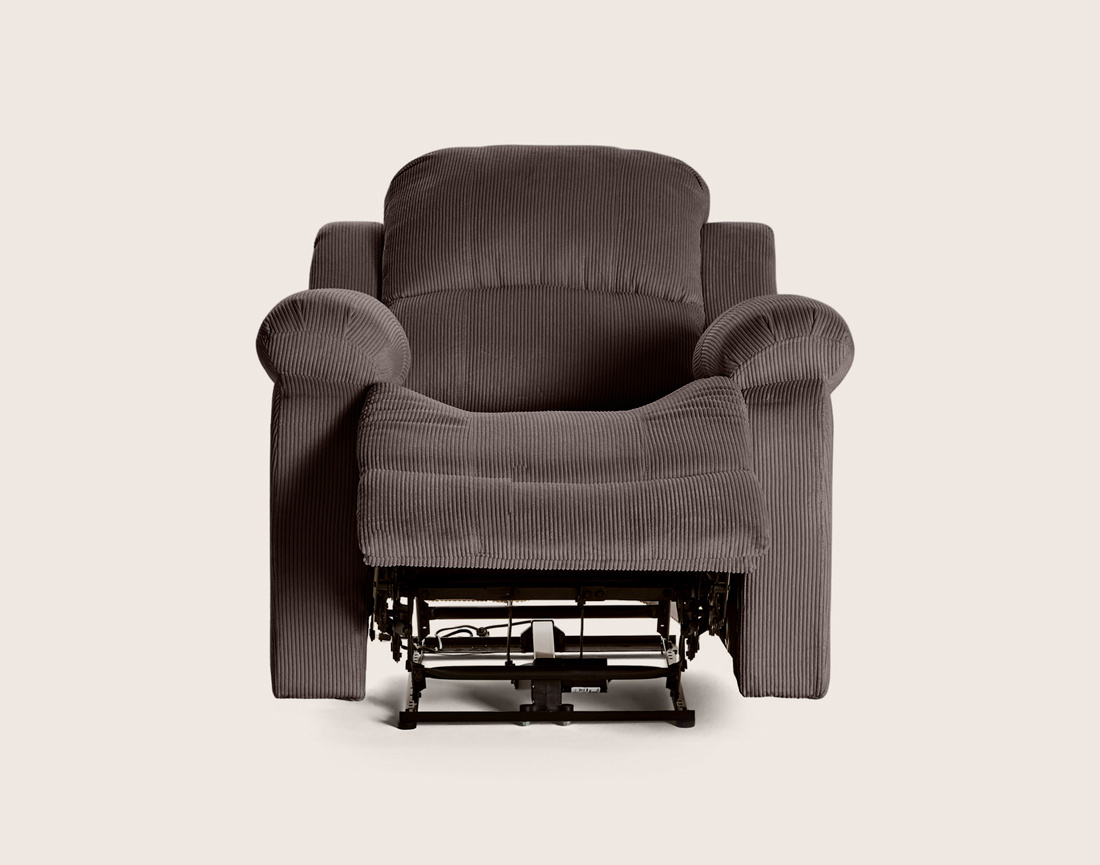 Fauteuil ARMAND relax électrique en velours côtelé | Best Mobilier