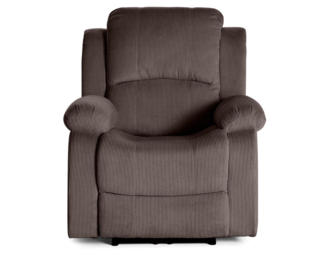 Fauteuil ARMAND relax électrique en velours côtelé | Best Mobilier