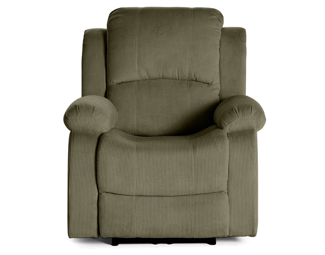Fauteuil ARMAND relax électrique en velours côtelé | Best Mobilier