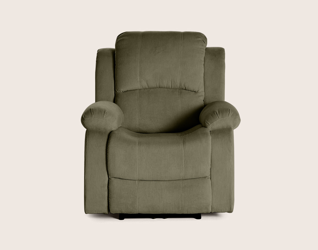 Fauteuil ARMAND relax électrique en velours côtelé | Best Mobilier