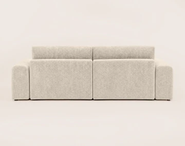 Canapé COSNTANCE d'angle réversible 4 places convertible avec coffre en velours relief | Best Mobilier