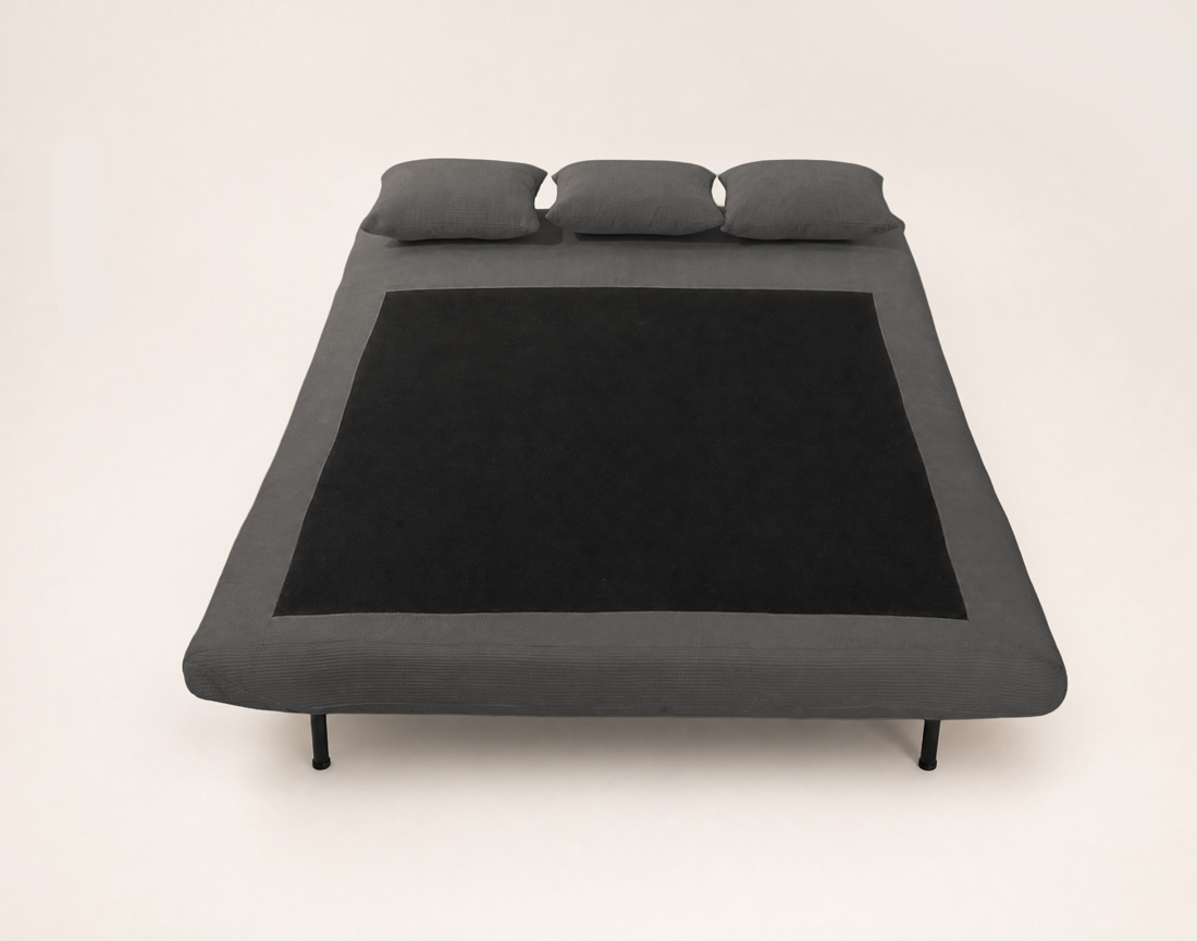 Banquette LUMI convertible clic-clac 2 places en velours côtelé | Best Mobilier