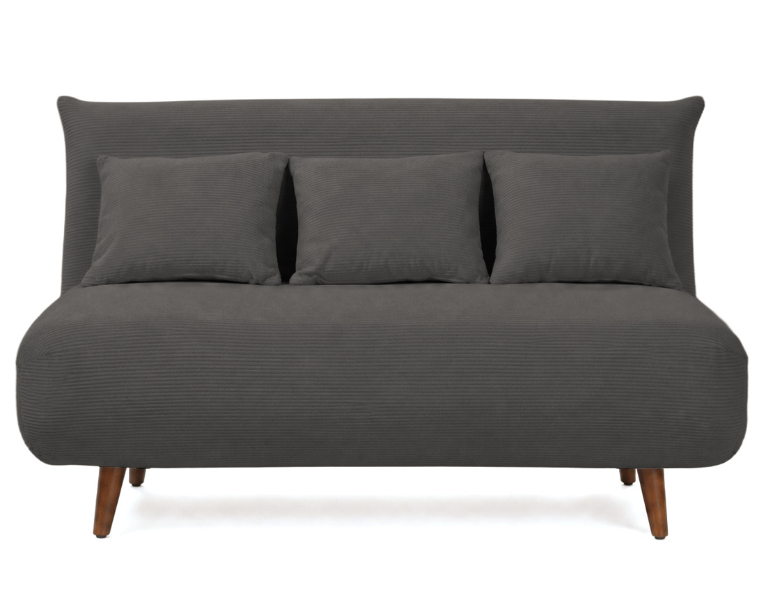 Banquette LUMI convertible clic-clac 2 places en velours côtelé | Best Mobilier