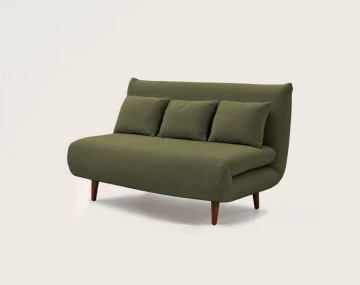 Banquette LUMI convertible clic-clac 2 places en velours côtelé | Best Mobilier